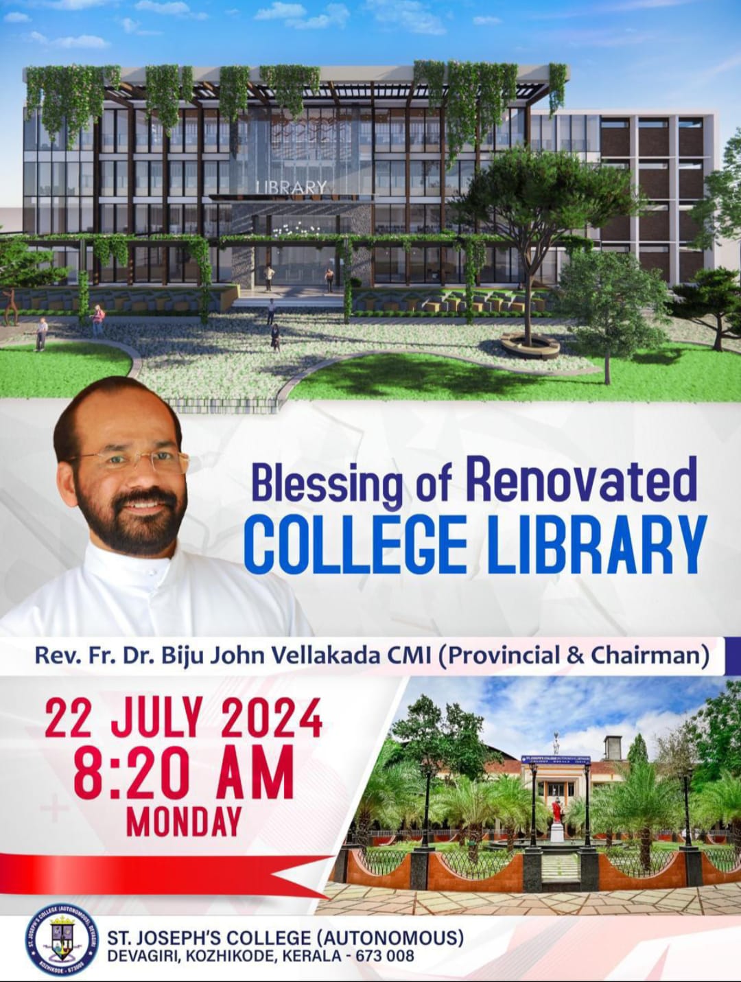Blessing of Renovated College Library